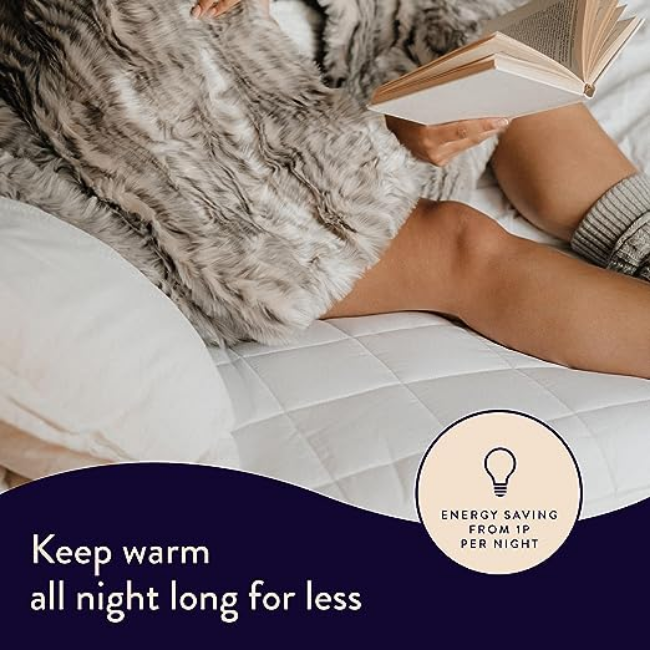 Dreamland Organic Cotton Electric Blanket King Size with Dual Control